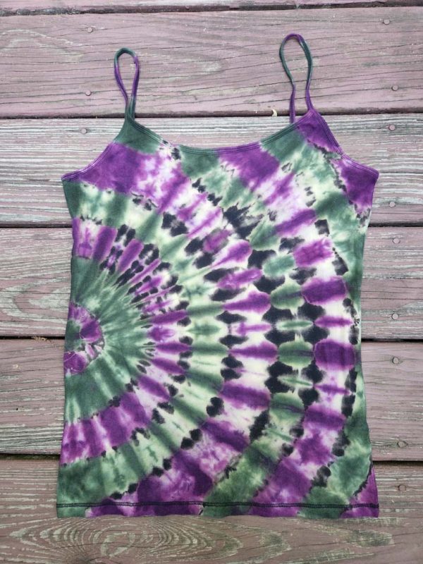 S-0012 Black Cami Fan Discharge with Lavender and Sage
